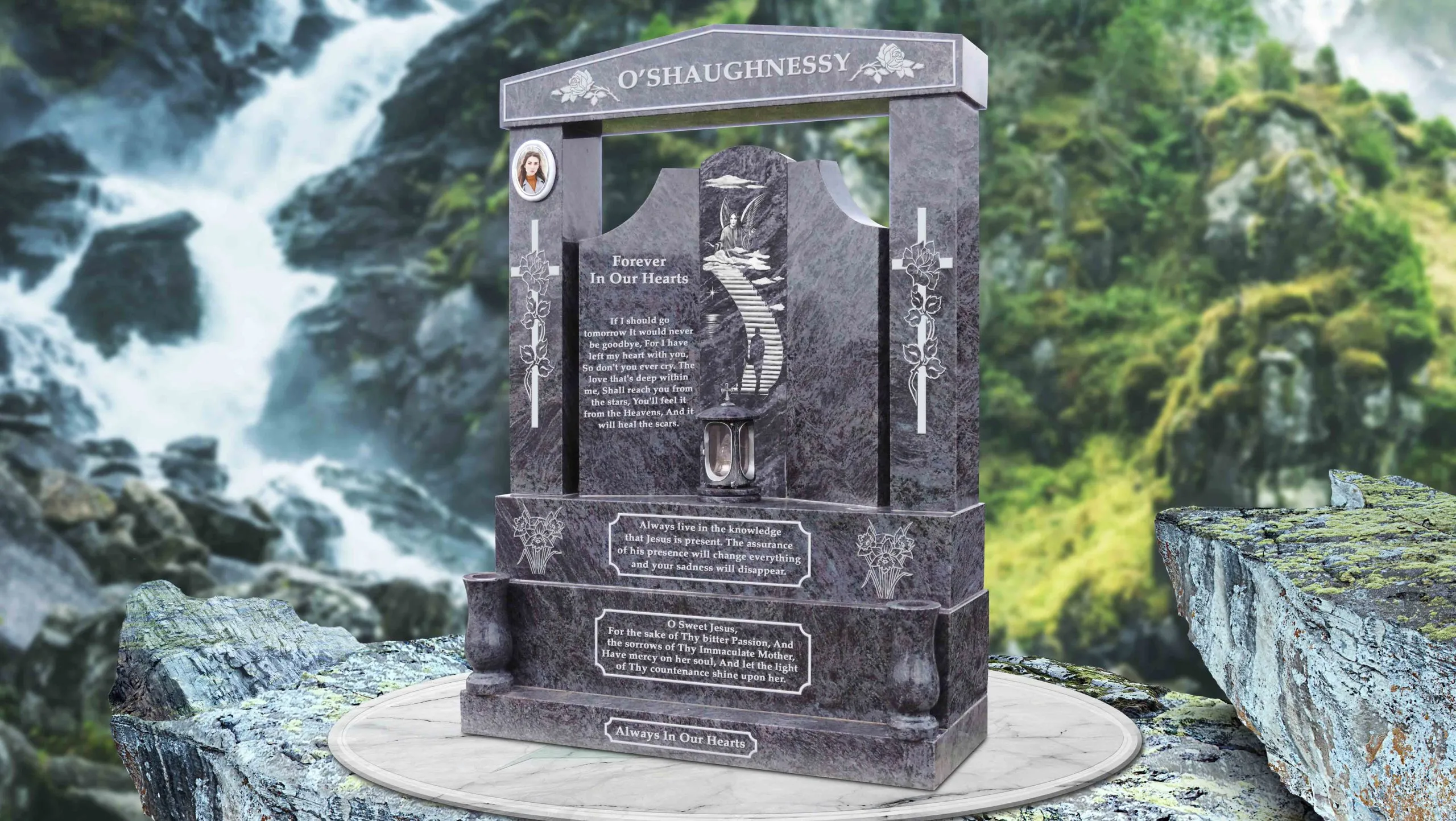 Balgriffin Headstones Gates design style