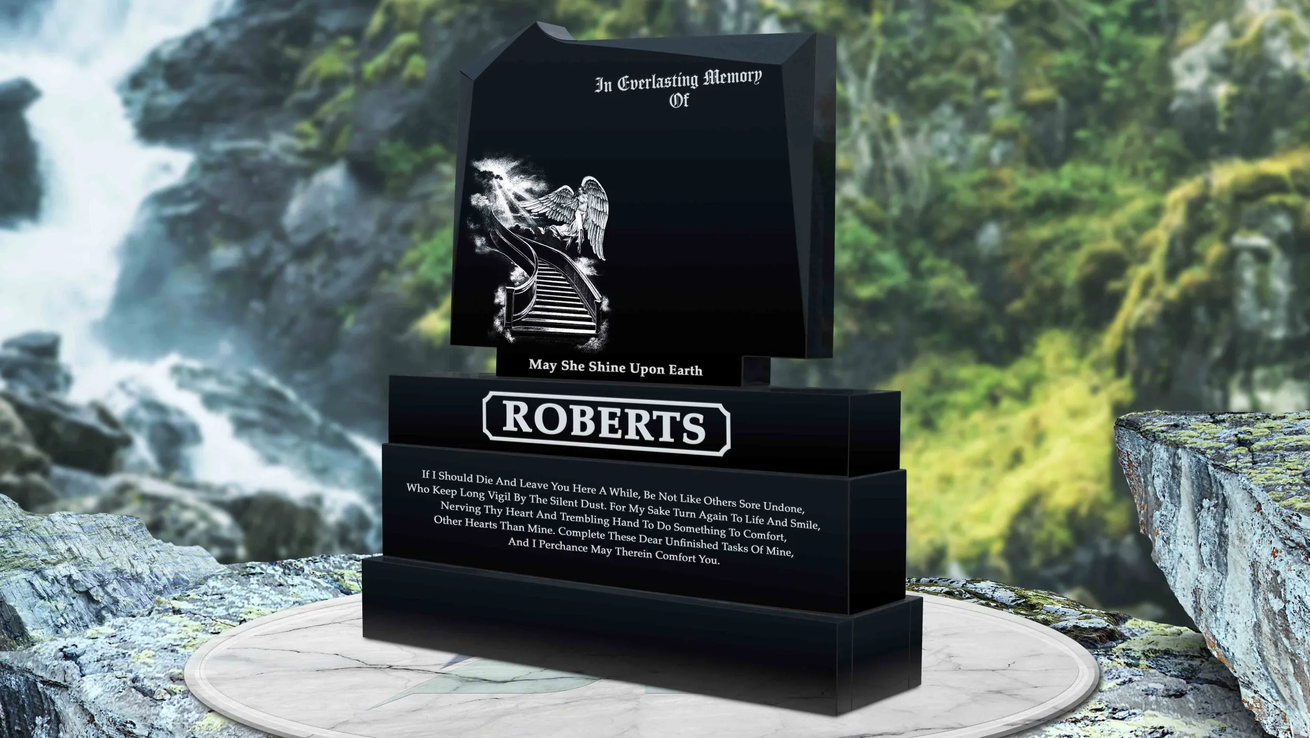 Balgriffin Headstones Murphy No 5 design style