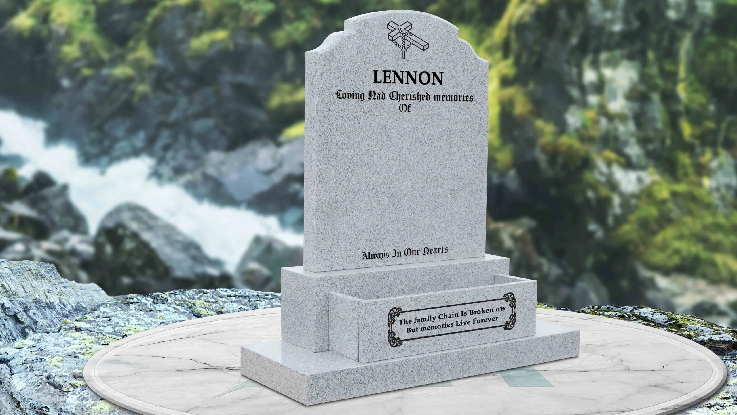 Balgriffin Headstones Standard design style